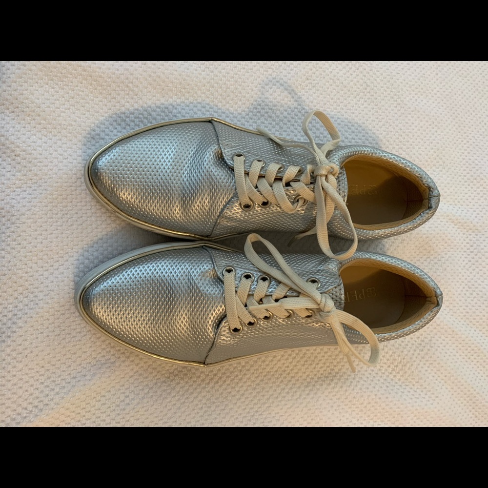 Perugia shoes sliver leather